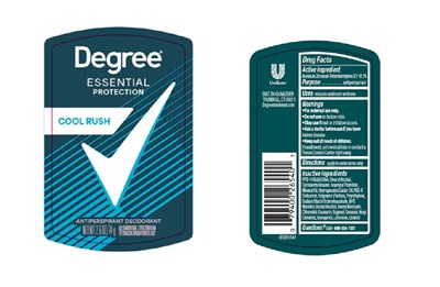 Label (Degree Essential Protection Cool Rush Antiperspirant Deodorant   Artwork)